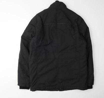 Mens UK Size M Jeff Banks Black Military Jacket