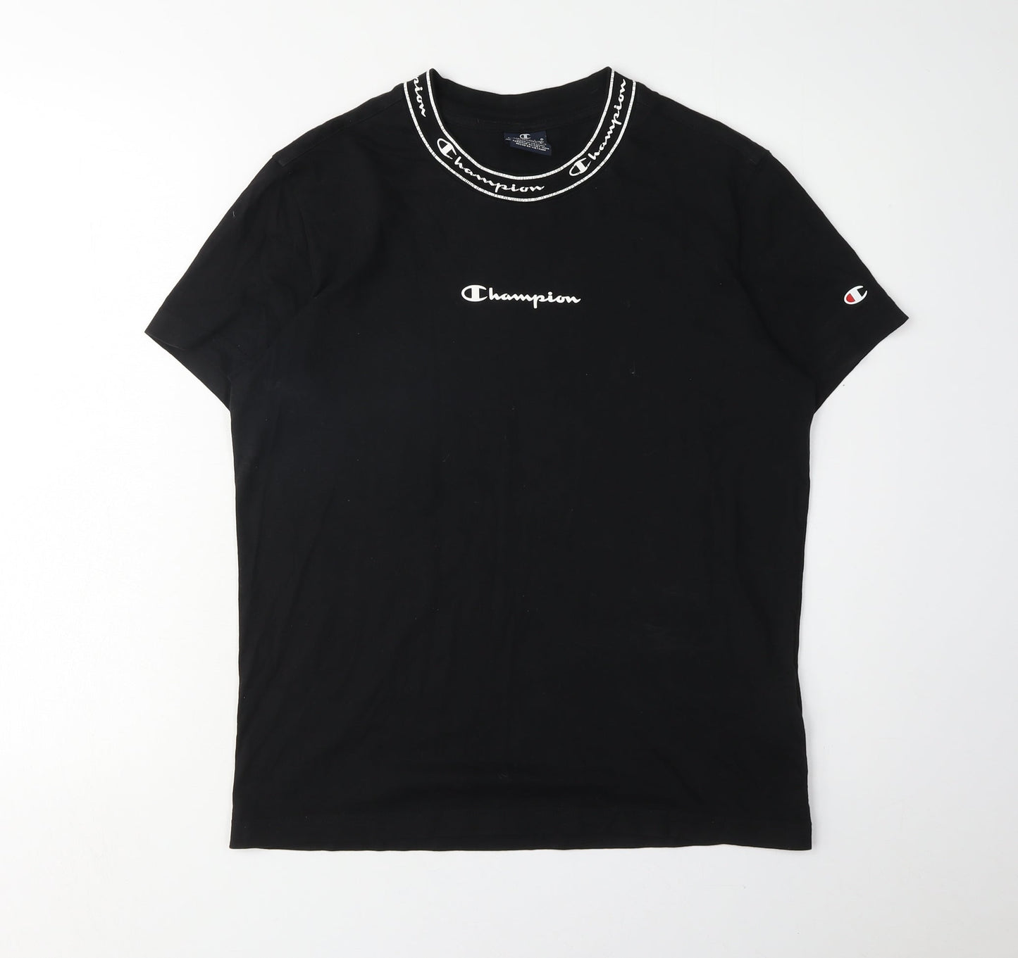 Mens UK Size XS Champion Black  T-Shirt