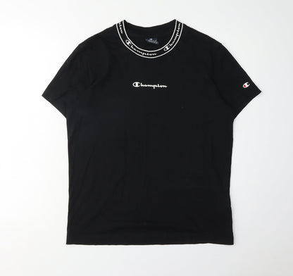 Mens UK Size XS Champion Black  T-Shirt