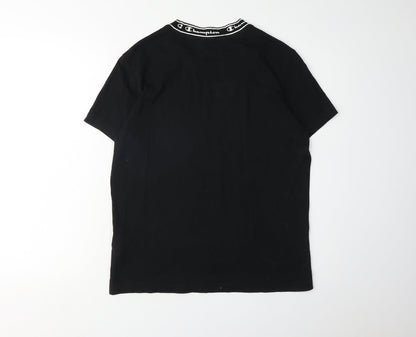 Mens UK Size XS Champion Black  T-Shirt