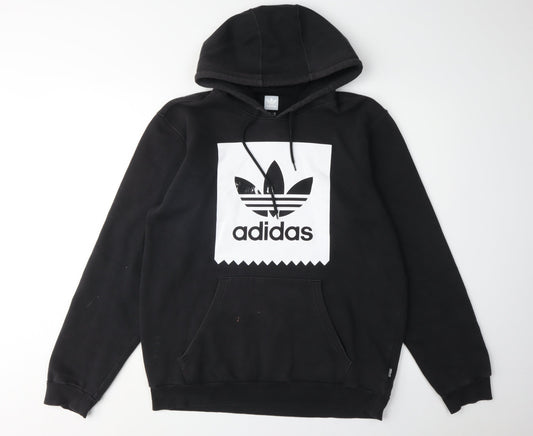 Adidas Men's Black Pullover Hoodie - M