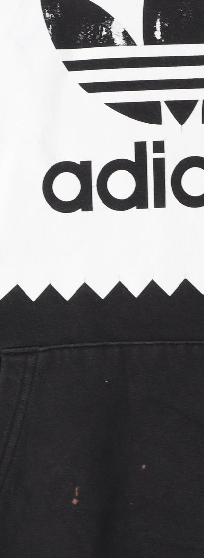 Adidas Men's Black Pullover Hoodie - M