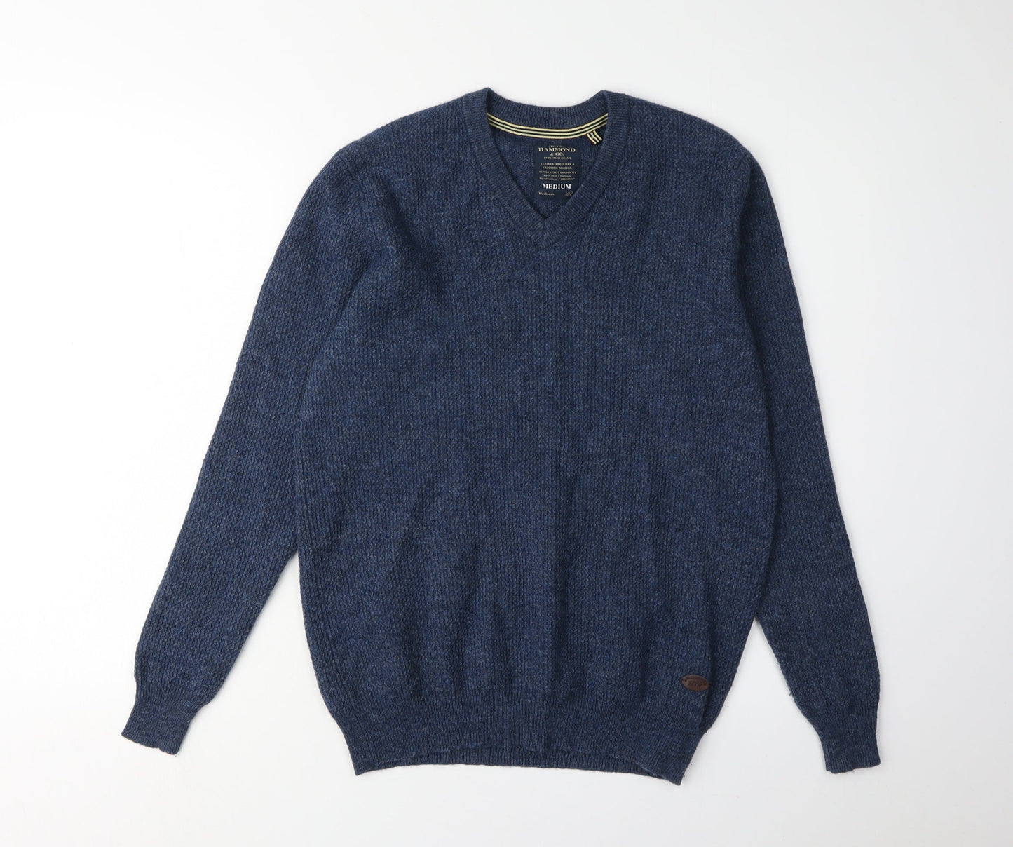 Hammond & Co Men's Blue Wool Pullover Jumper M