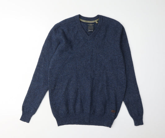 Hammond & Co Men's Blue Wool Pullover Jumper M
