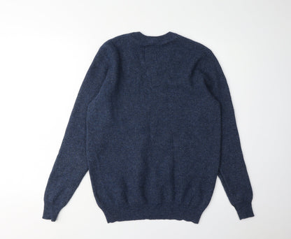 Hammond & Co Men's Blue Wool Pullover Jumper M