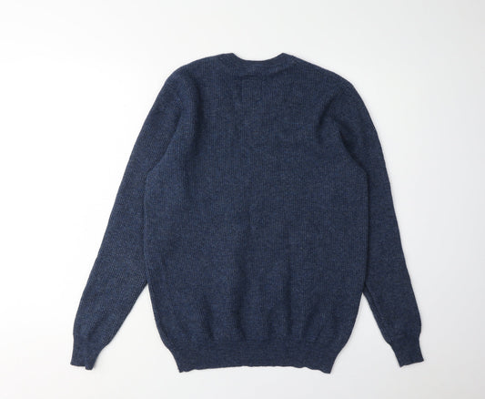 Hammond & Co Men's Blue Wool Pullover Jumper M