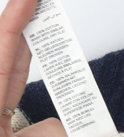 Fat Face Women's Blue Striped Pullover Jumper Size 10