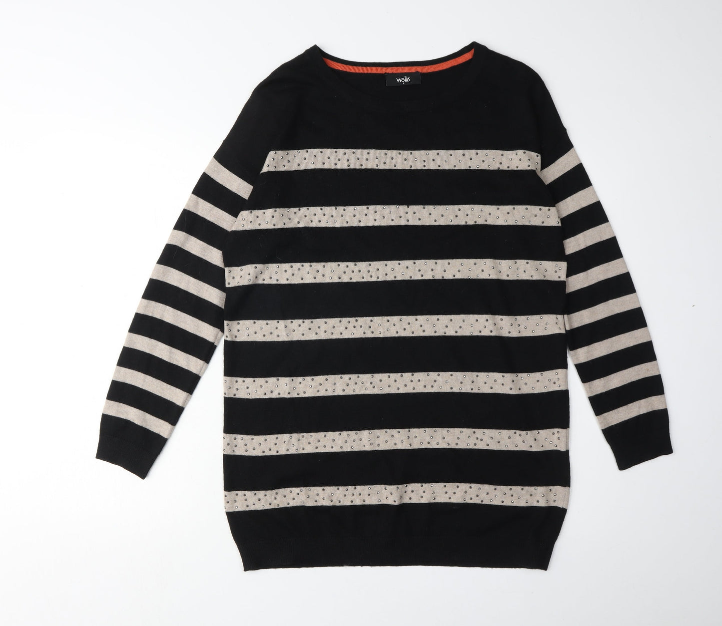 Womens UK Size S Wallis Black Pullover Jumper