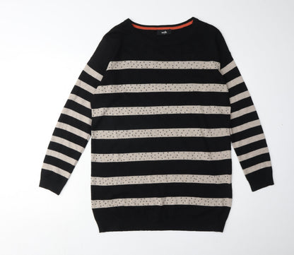 Womens UK Size S Wallis Black Pullover Jumper