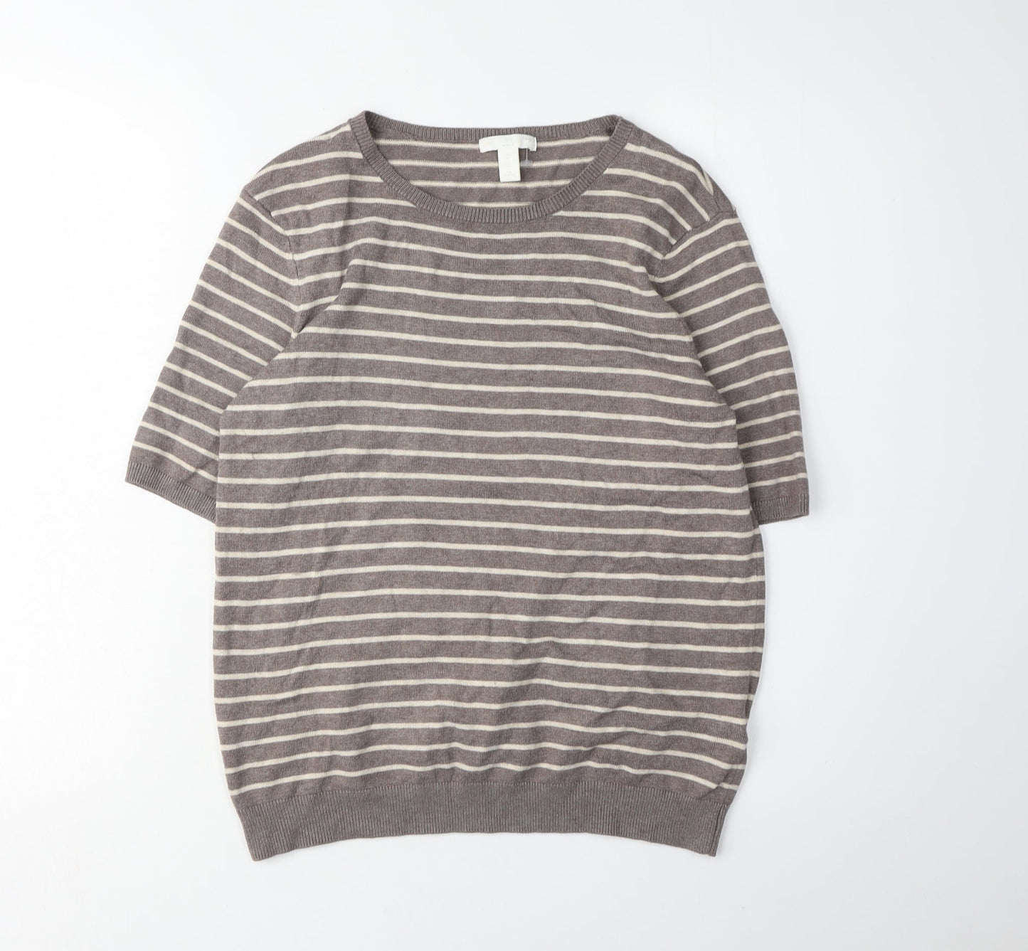 Womens UK Size M H&M Brown Pullover Jumper