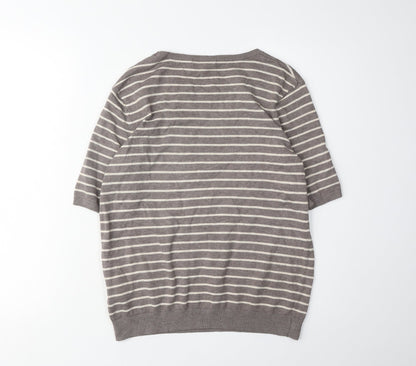 Womens UK Size M H&M Brown Pullover Jumper