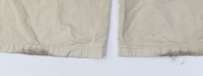 Womens UK Size 8 STR Regular Fit Straight Beige Jeans