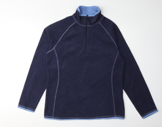 Womens UK Size 14 Mountain Warehouse Blue Full Zip Sweatshirt