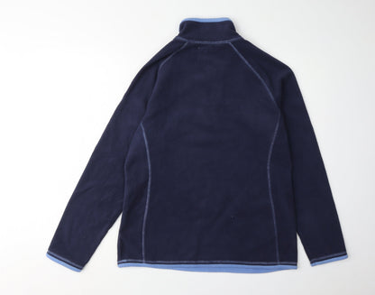 Womens UK Size 14 Mountain Warehouse Blue Full Zip Sweatshirt