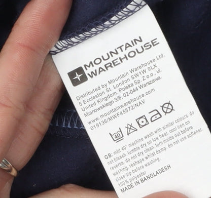 Womens UK Size 14 Mountain Warehouse Blue Full Zip Sweatshirt