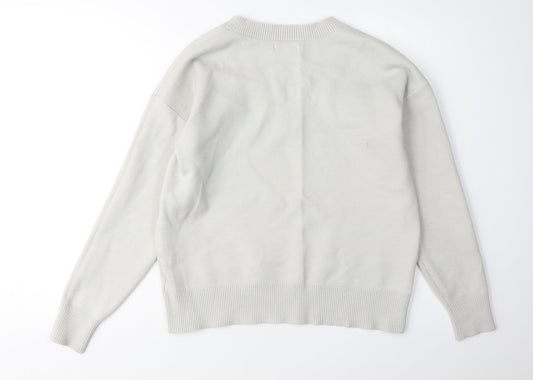 Womens UK Size M Jones New York Ivory Pullover Jumper
