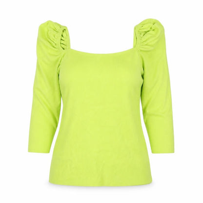Womens UK Size 12 River Island Green Basic Blouse