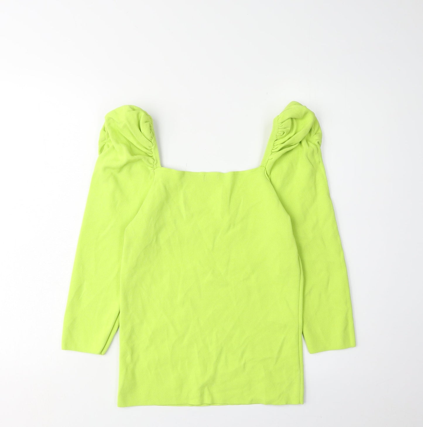 Womens UK Size 12 River Island Green Basic Blouse