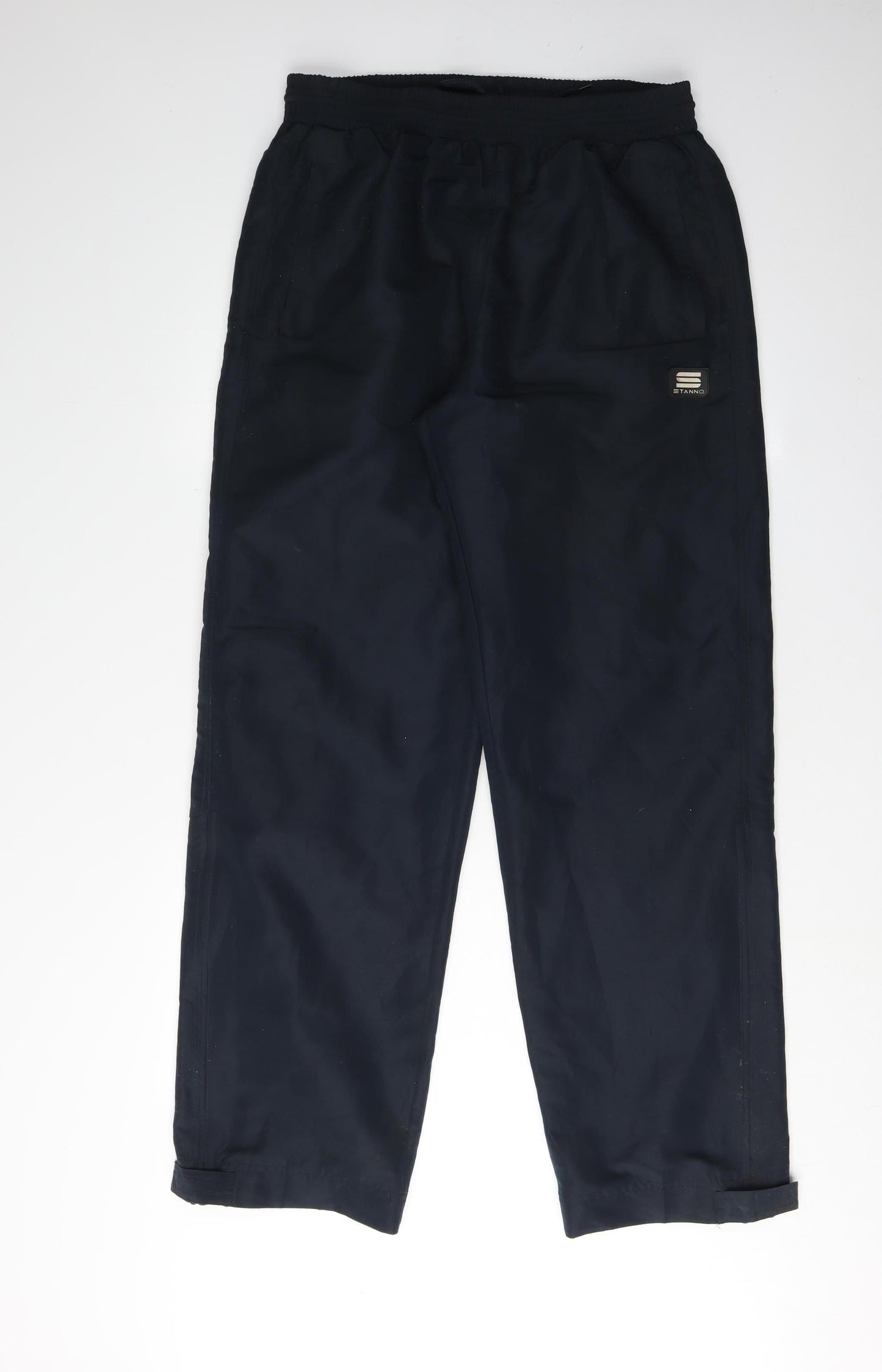 Stanno Men's Black Track Pants, Size L, Elastic Waist