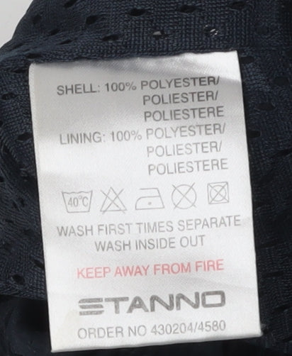 Stanno Men's Black Track Pants, Size L, Elastic Waist