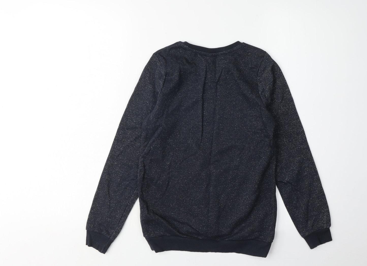 George Girls Black Sequin Fairy Sweatshirt 9-10 Years