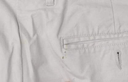 Mens UK Size 36 S Racing Green Regular Fit Chino Beige Trousers