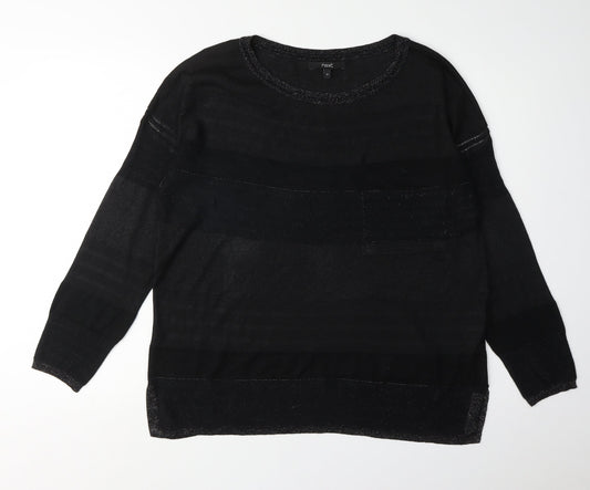 Womens UK Size 14 NEXT Black Pullover Jumper