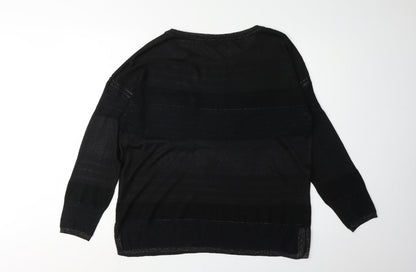 Womens UK Size 14 NEXT Black Pullover Jumper