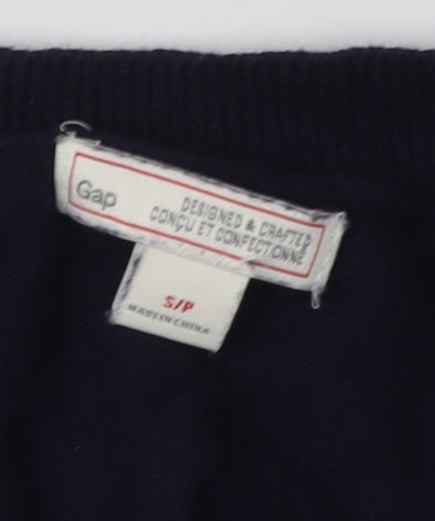 Gap Women's Blue Striped Cotton Cardigan S