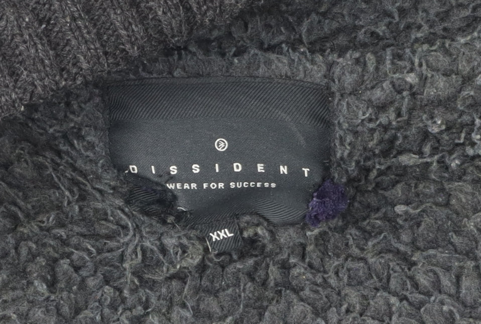 Dissident Men's 2XL Black Full Zip Hooded Jumper