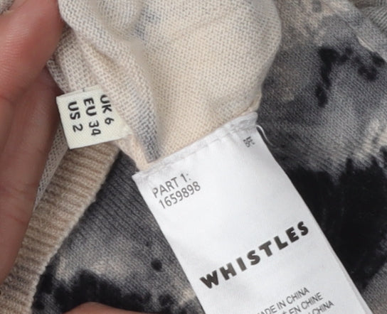 Womens UK Size 6 Whistles Multicoloured Pullover Jumper