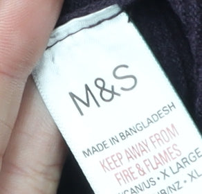 Marks and Spencer Men's Black XL Long Sleeve Polo