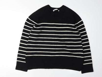 Womens UK Size M Zara Black Pullover Jumper