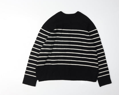 Womens UK Size M Zara Black Pullover Jumper