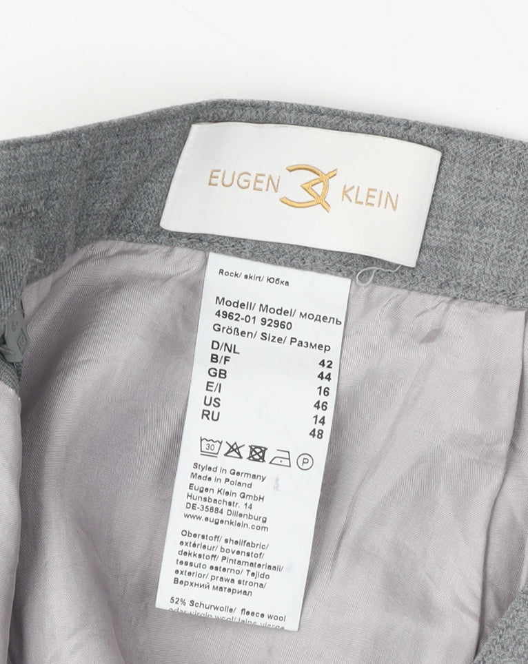 Womens UK Size 16 Eugen Klein Straight & Pencil Tweed Skirt
