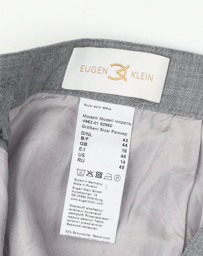 Womens UK Size 16 Eugen Klein Straight & Pencil Tweed Skirt