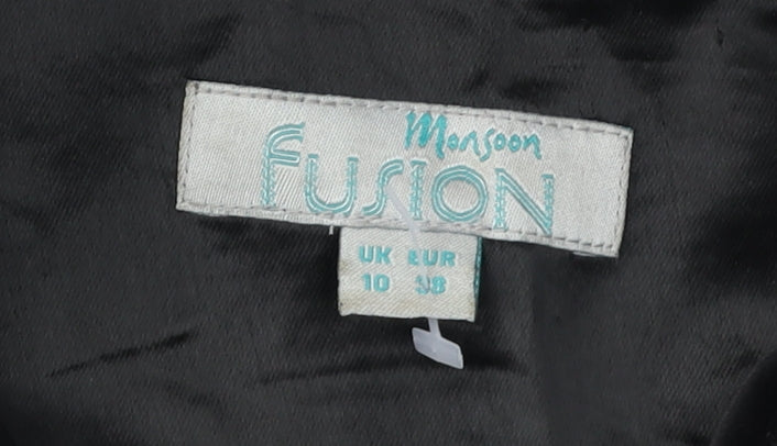 Monsoon Women's Black Sequin One Shoulder Dress Size 10