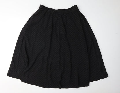 Marks and Spencer Women's Black A-Line Skirt, Size 14