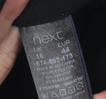 Womens UK Size 16 NEXT   Black Trousers