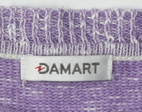 Damart Women's Multicoloured Striped Pullover Jumper L