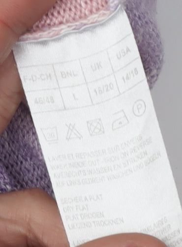 Damart Women's Multicoloured Striped Pullover Jumper L