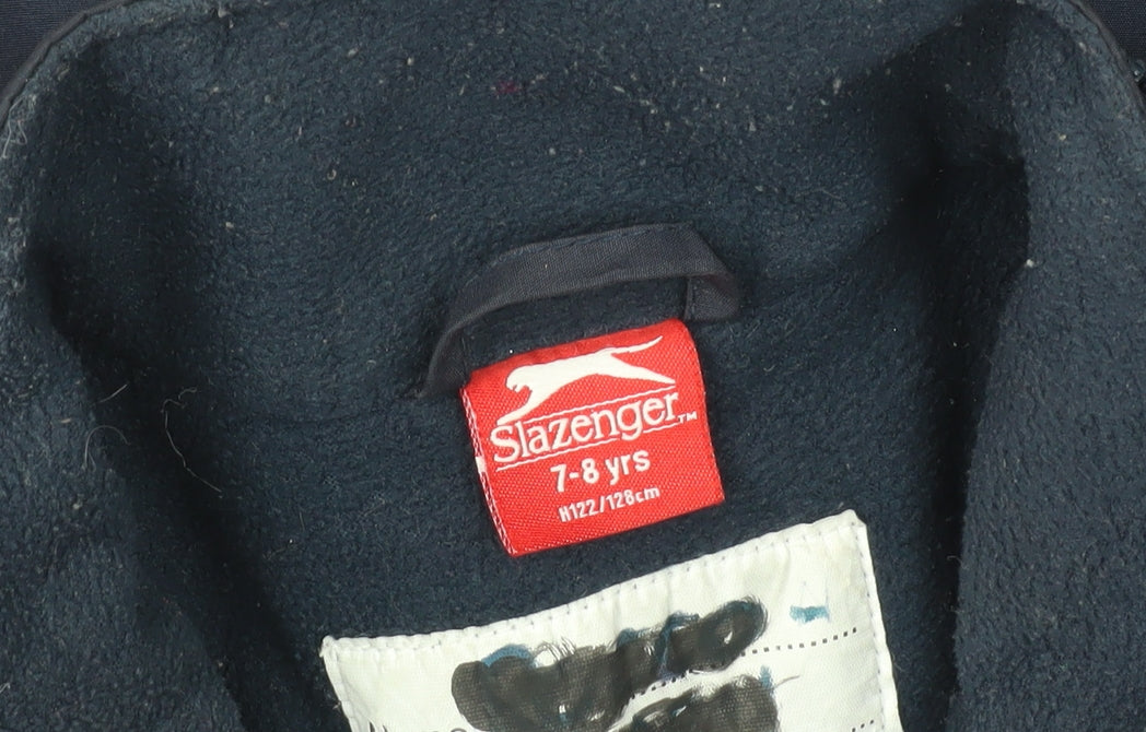 Slazenger Boys Blue Jacket 7-8 Years Reflective Winter Coat