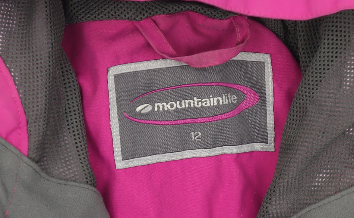 Womens UK Size 12 Mountainlife Pink Parka Coat