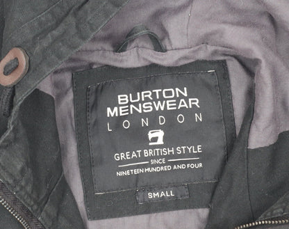 Mens UK Size S Burton Menswear Black Basic Jacket