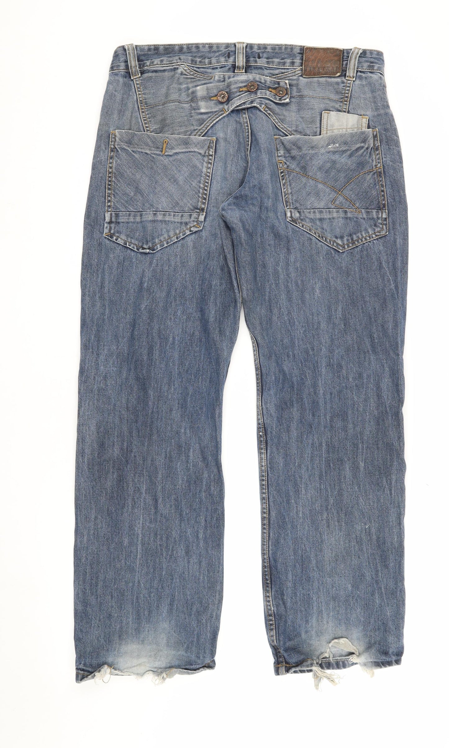 Firetrap Men's Blue Straight Jeans, Size S, 36W 30L