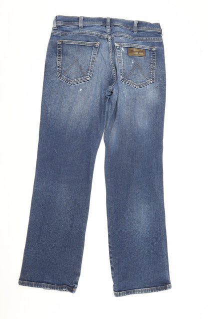 Wrangler Men's Blue Straight Jeans Size 34