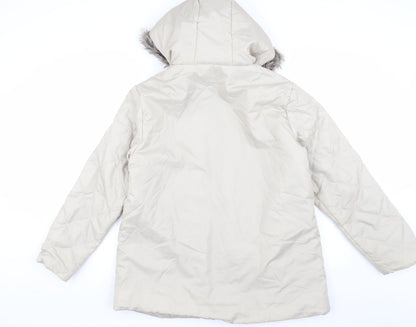 Anne De Lancay Women's Ivory Puffer Jacket M