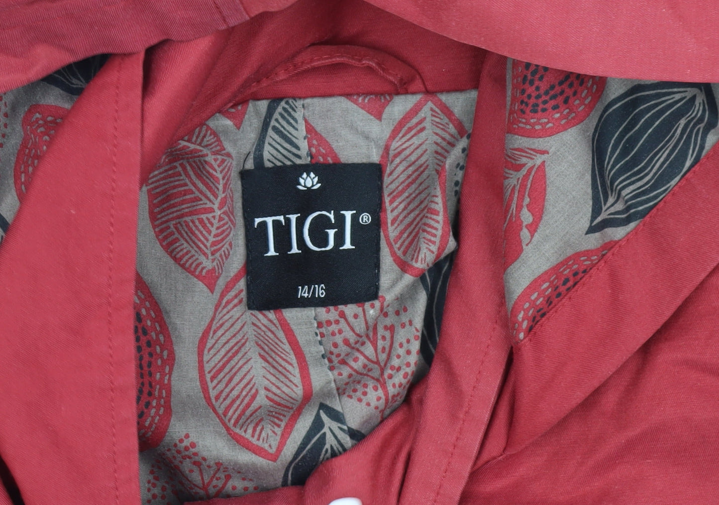 Womens UK Size UK 14 TIGI Red Parka Coat