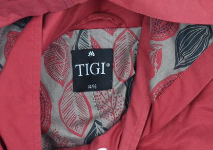 Womens UK Size UK 14 TIGI Red Parka Coat