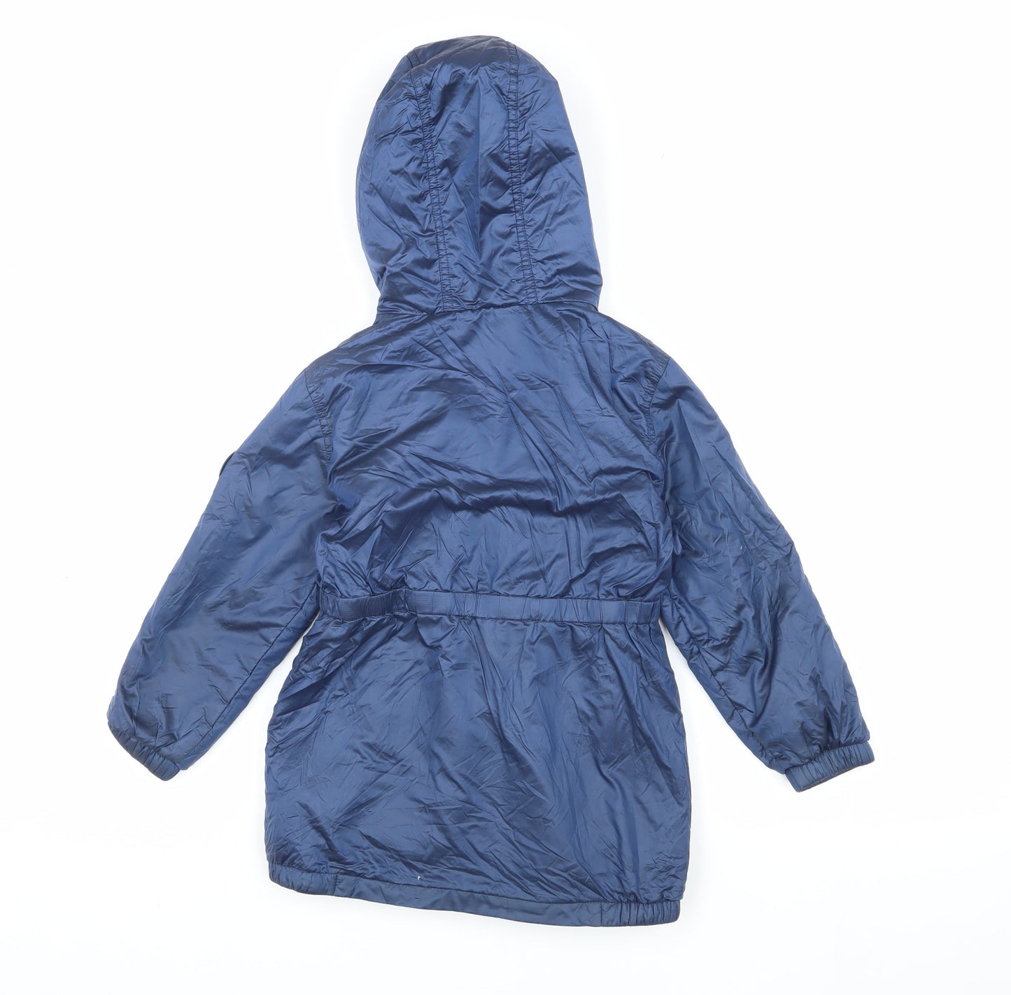 Next Girls Blue Parka Coat, 5 Years, Hooded and Zipped